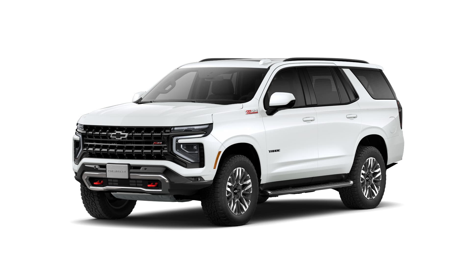 2026 Chevrolet Tahoe Z71 in Summit White — front three-quarter view