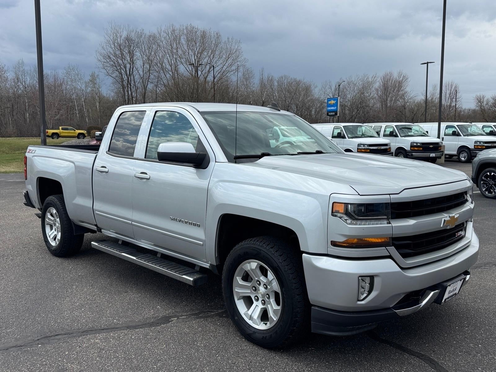 2019 Chevrolet Silverado LD LT in Silver Ice Metallic — front three-quarter view
