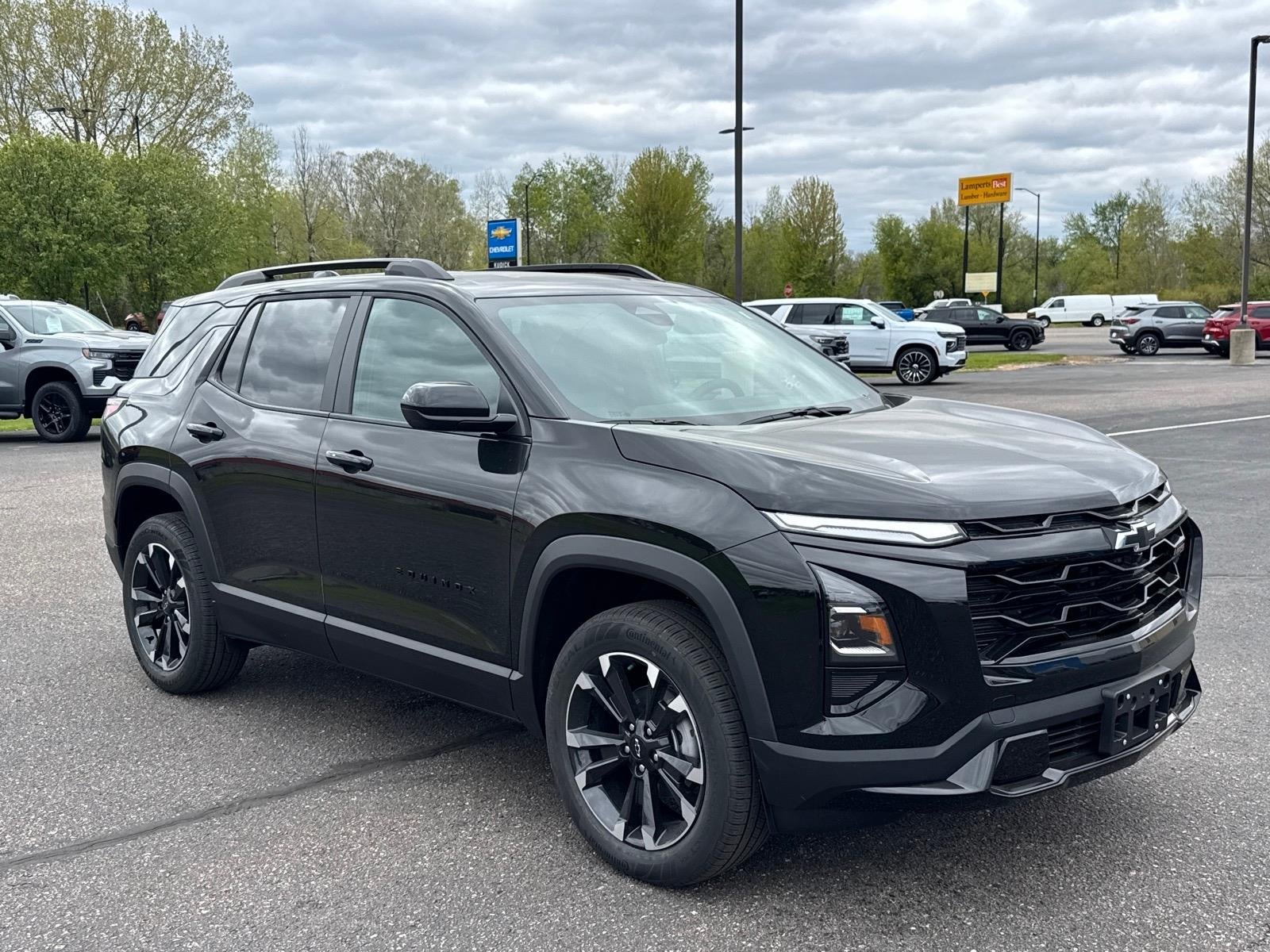 2026 Chevrolet Equinox RS in Mosaic Black Metallic — front three-quarter view