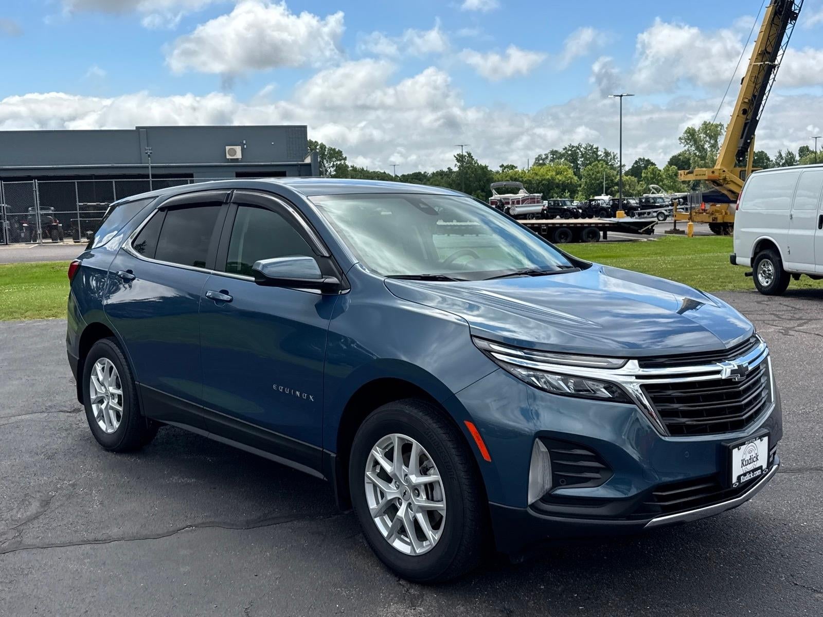 2024 Chevrolet Equinox LT in Lakeshore Blue Metallic — front three-quarter view