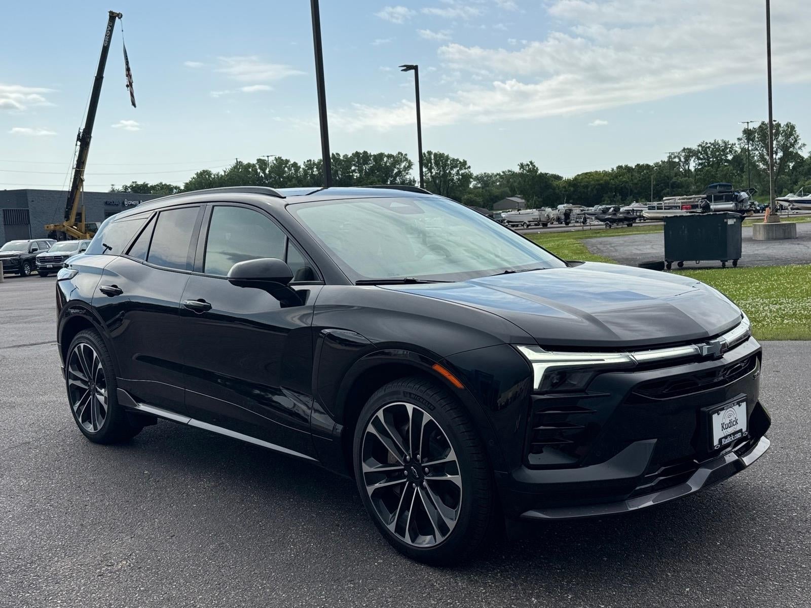 2025 Chevrolet Blazer EV SS in Black — front three-quarter view