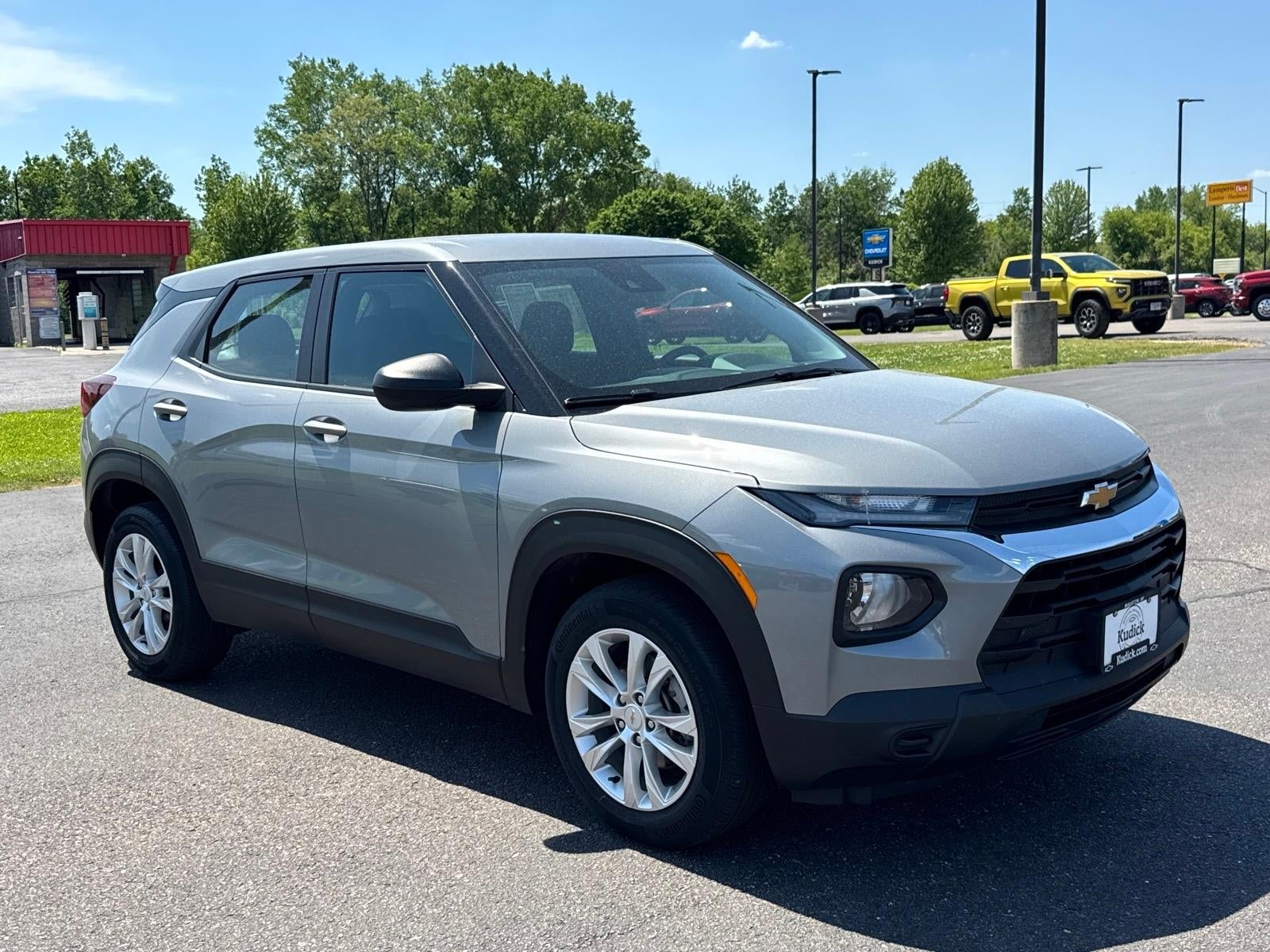 2023 Chevrolet Trailblazer LS in Sterling Gray Metallic — front three-quarter view